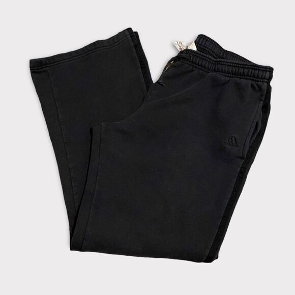 Adidas Black Casual Straight Leg Activewear Lounge Sweatpants - Picture 1 of 7